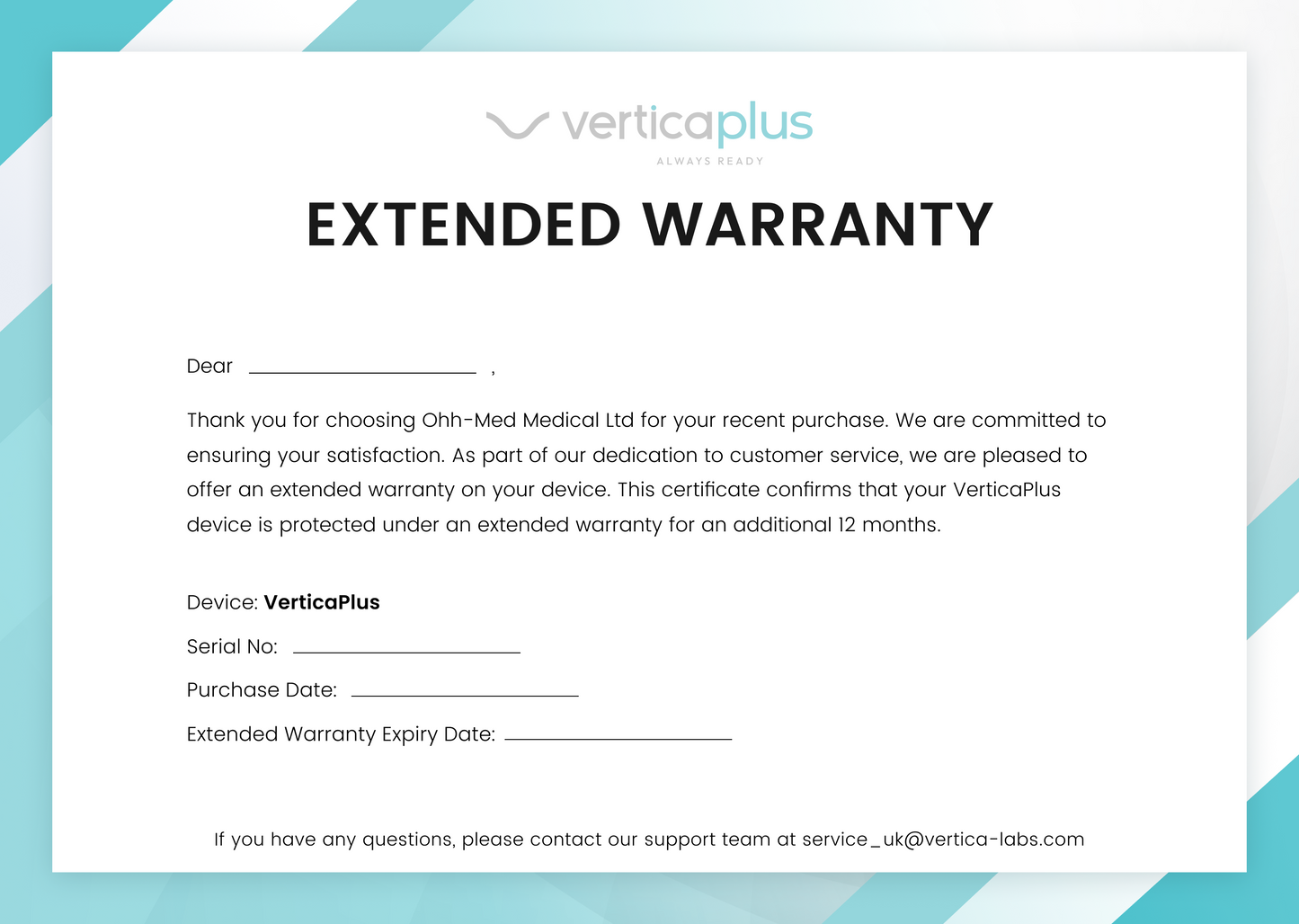 Extended Warranty